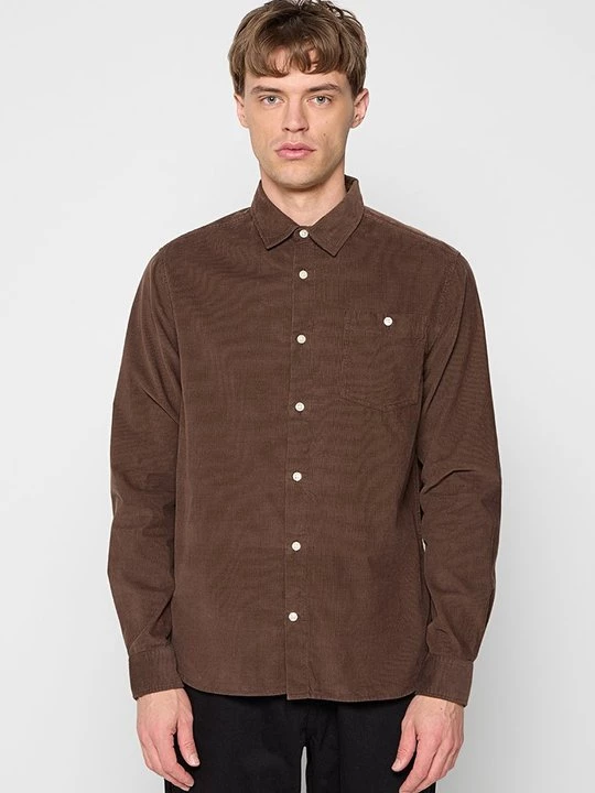 Foto van product Overhemd KnowledgeCotton Apparel bruin