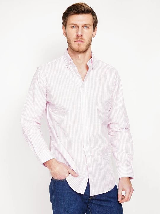 Foto van product Overhemd Le Jardin du Lin roze