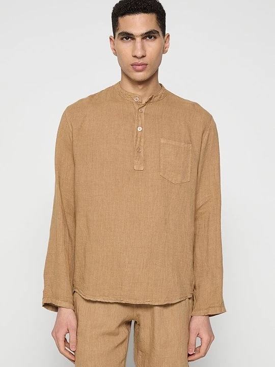 Foto van product Overhemd Le Monde du Lin camel