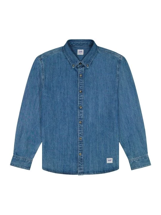 Foto van product Overhemd Lee donkerblauw denim