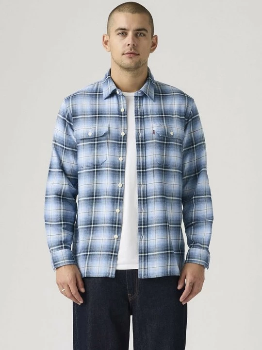Foto van product Overhemd Levi's koningsblauw gemêleerd