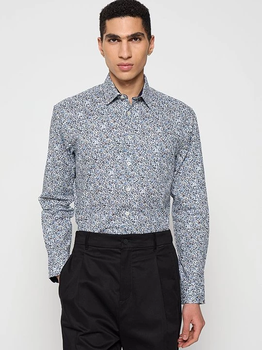 Foto van product Overhemd lindbergh blauw