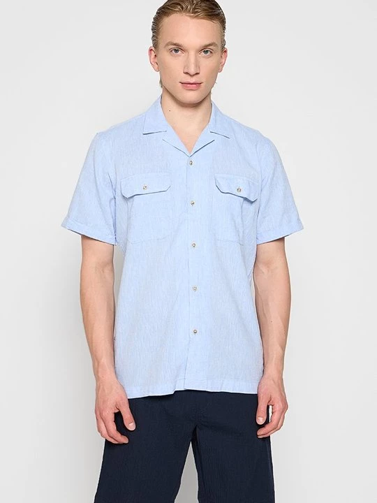 Foto van product Overhemd lindbergh blauw