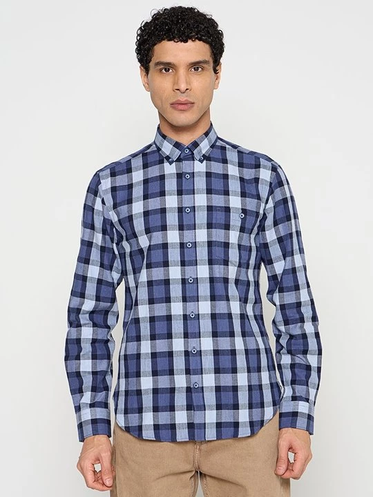 Foto van product Overhemd lindbergh blauw