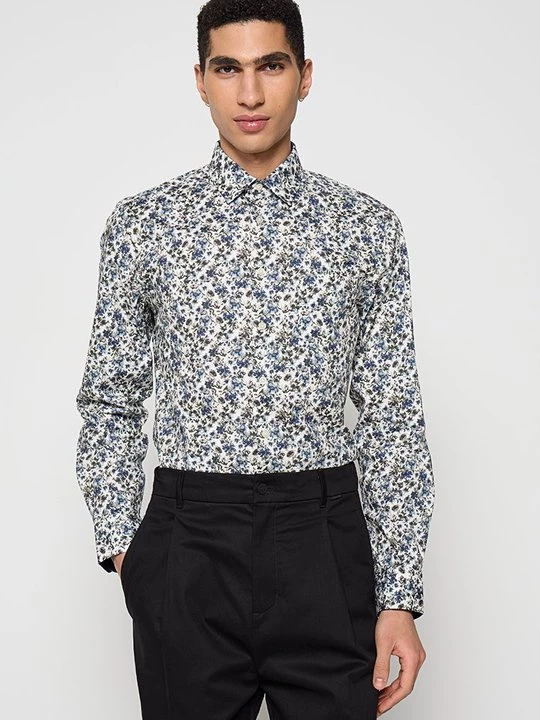 Foto van product Overhemd lindbergh blauw