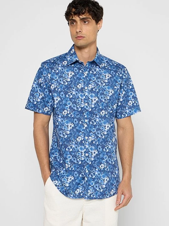 Foto van product Overhemd lindbergh blauw
