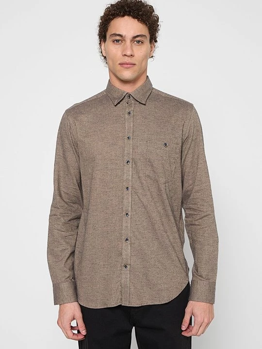 Foto van product Overhemd lindbergh bruin