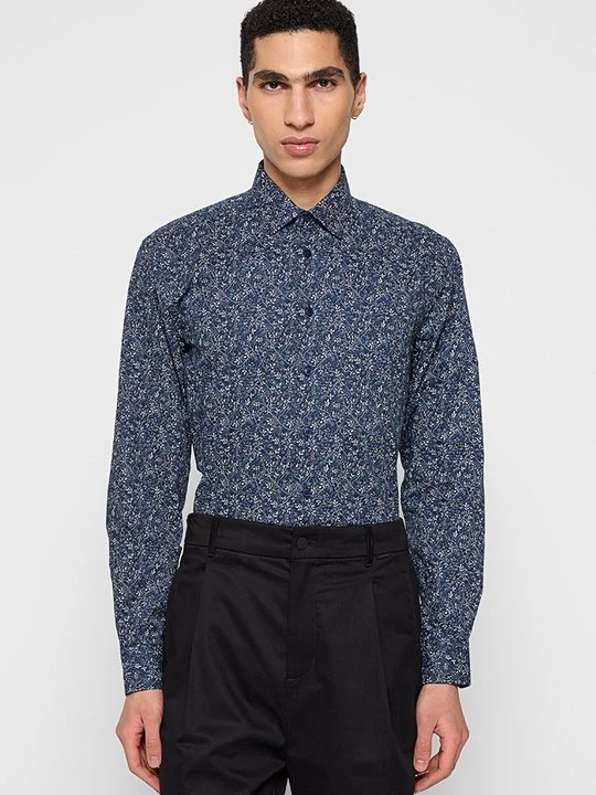 Foto van product Overhemd lindbergh donkerblauw
