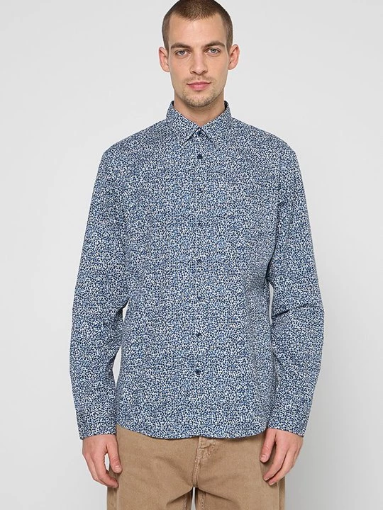 Foto van product Overhemd lindbergh donkerblauw