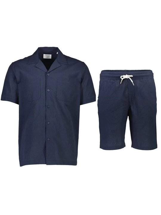 Foto van product Overhemd lindbergh donkerblauw
