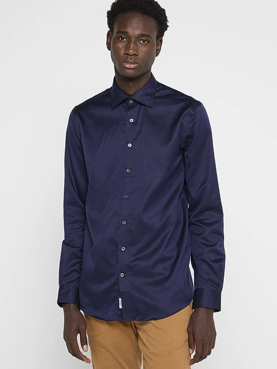 Foto van product Overhemd lindbergh donkerblauw