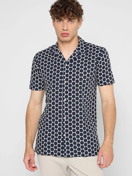 Foto van product Overhemd lindbergh donkerblauw