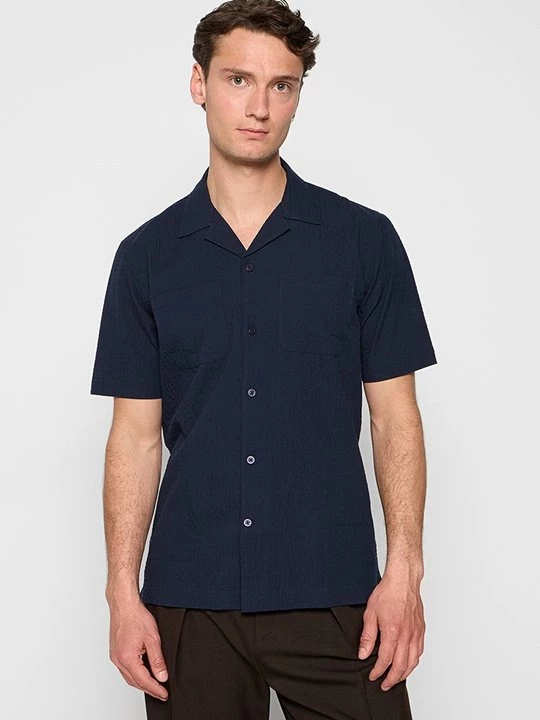 Foto van product Overhemd lindbergh donkerblauw
