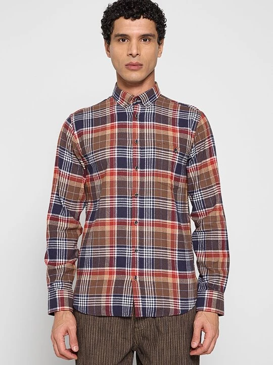 Foto van product Overhemd lindbergh donkerbruin