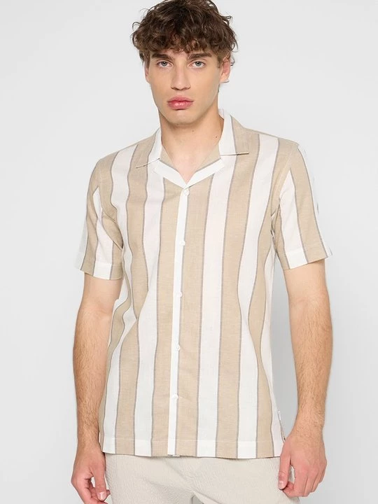 Foto van product Overhemd lindbergh zandkleur