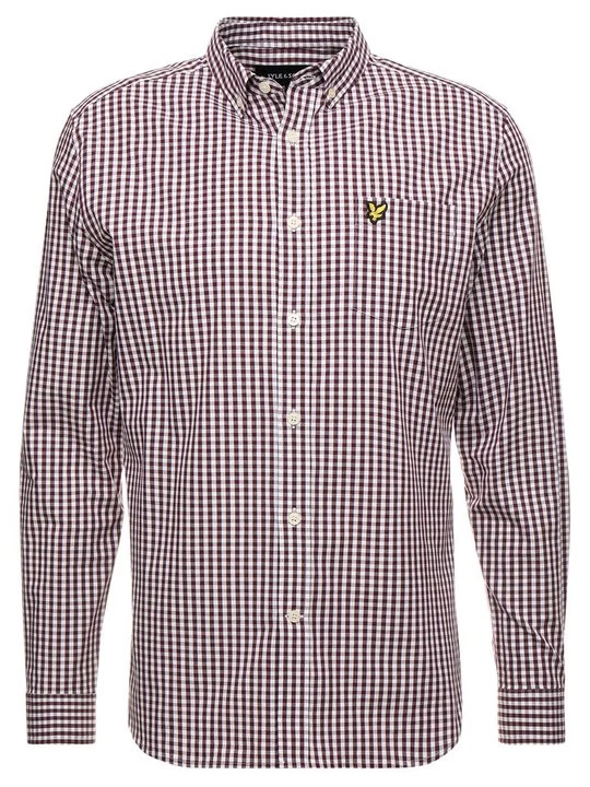 Foto van product Overhemd Lyle & Scott bordeauxrood