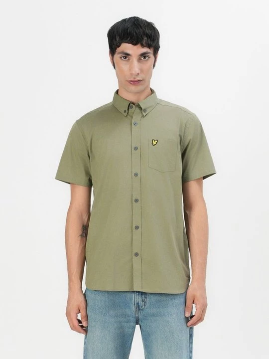 Foto van product Overhemd Lyle & Scott olijfgroen