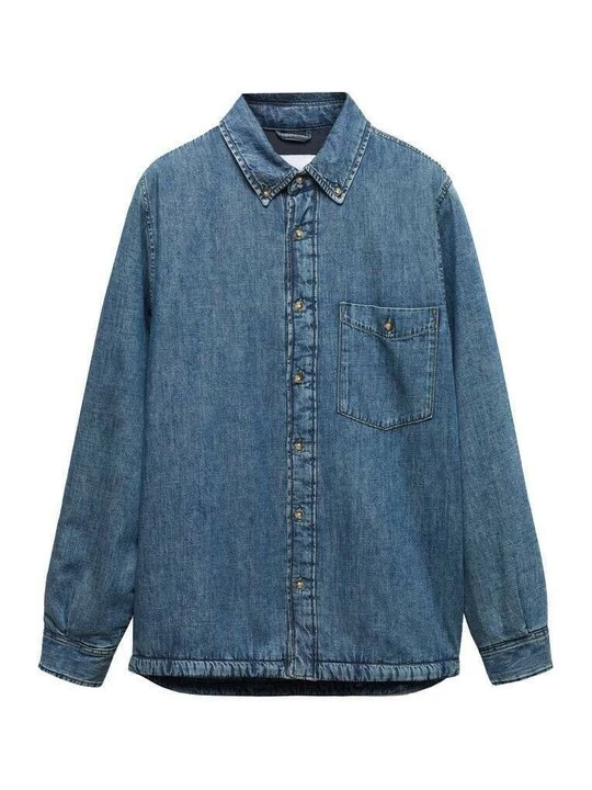 Foto van product Overhemd Mango blauw
