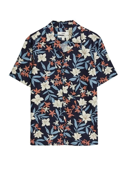 Foto van product Overhemd Marks & Spencer donkerblauw