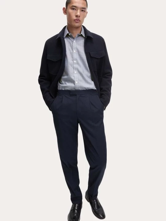 Foto van product Overhemd Marks & Spencer gemêleerd donkerblauw