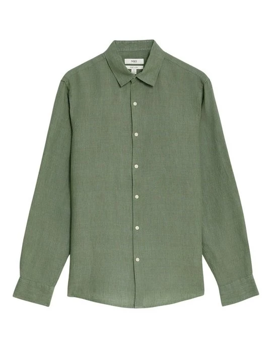 Foto van product Overhemd Marks & Spencer groen