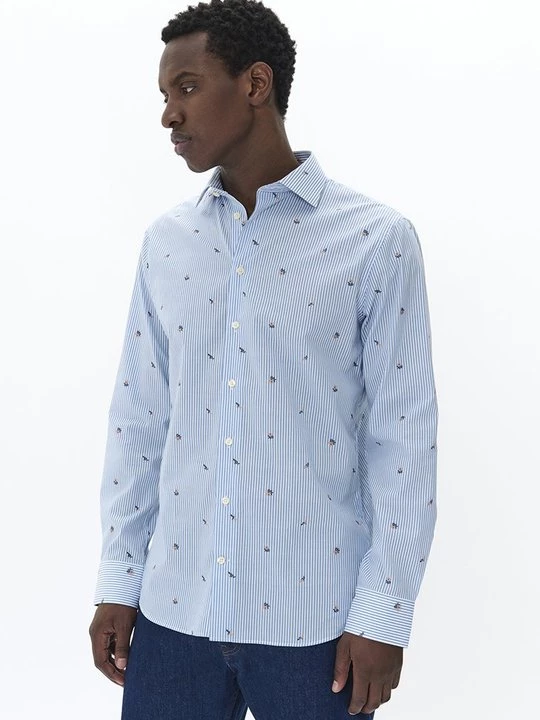 Foto van product Overhemd Matinique blauw
