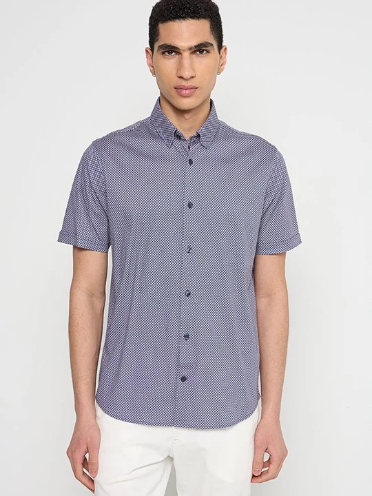 Foto van product Overhemd Matinique blauw gemêleerd