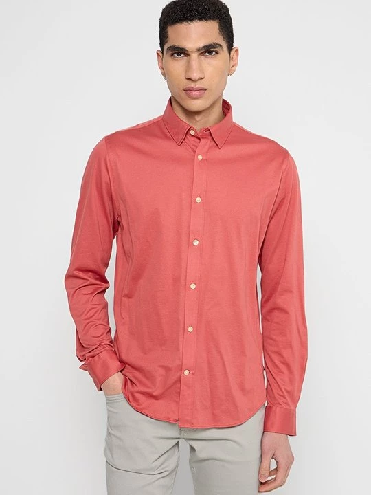 Foto van product Overhemd Matinique koraalrood