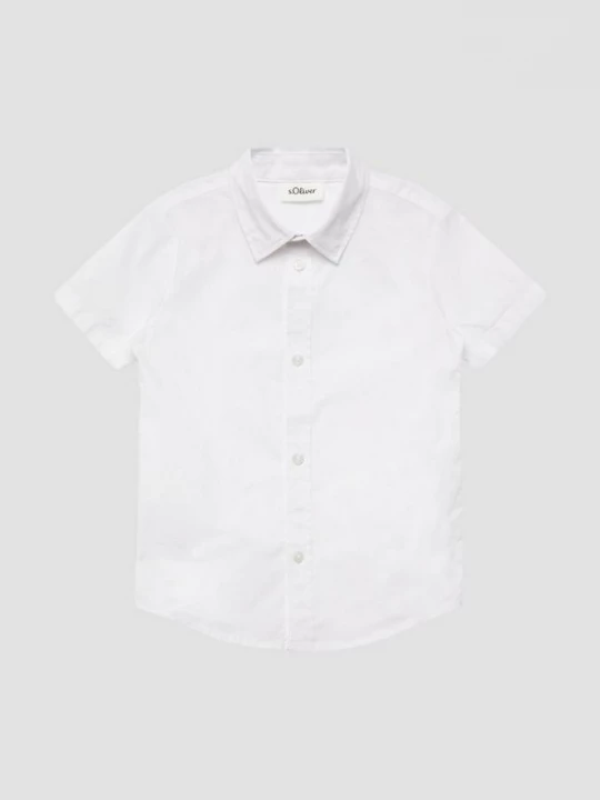 Foto van product Overhemd met korte mouwen in slim fit s.Oliver wit
