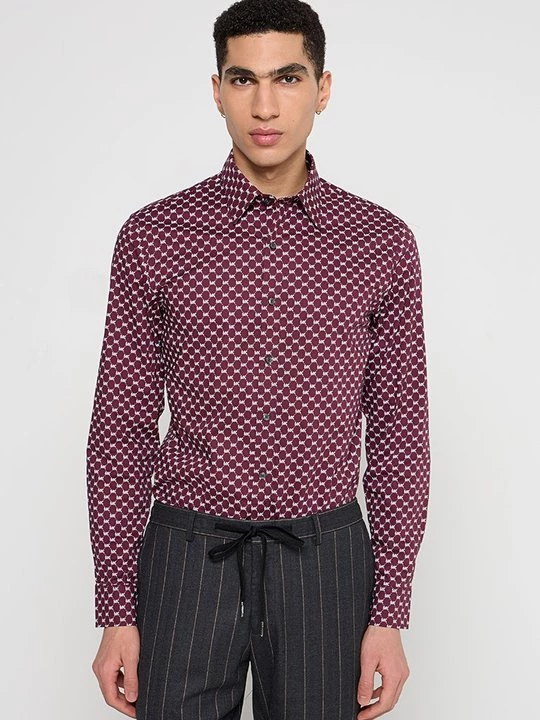 Foto van product Overhemd Michael Kors bordeauxrood