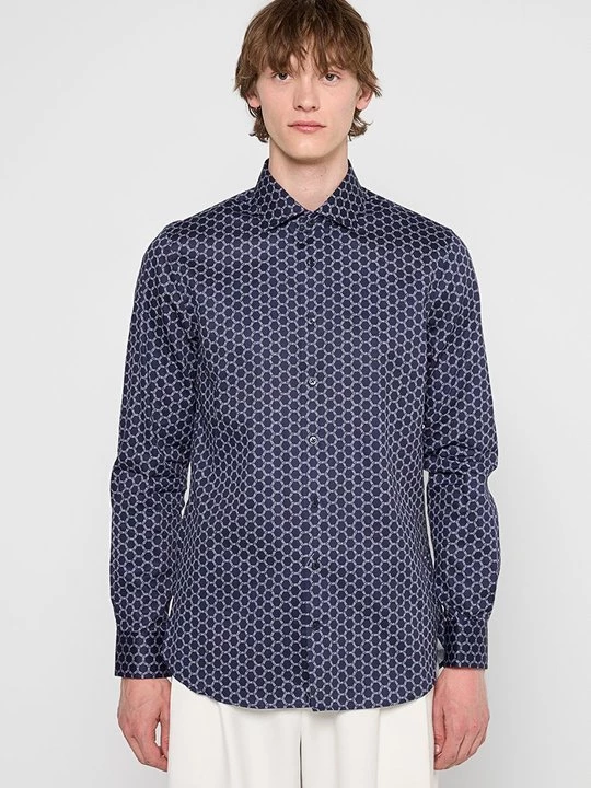 Foto van product Overhemd Michael Kors donkerblauw