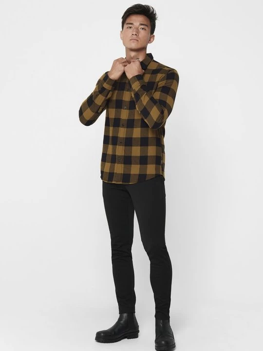 Foto van product Overhemd Only & Sons bruin
