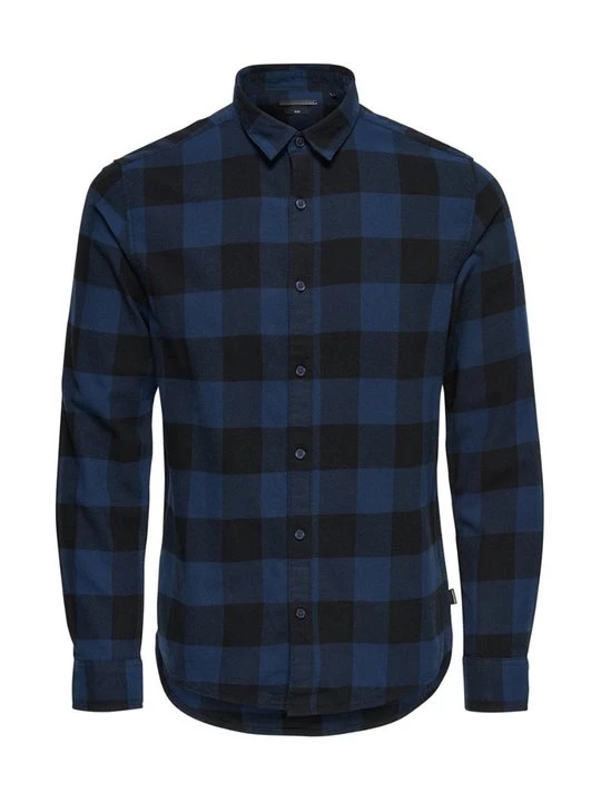 Foto van product Overhemd Only & Sons donkerblauw