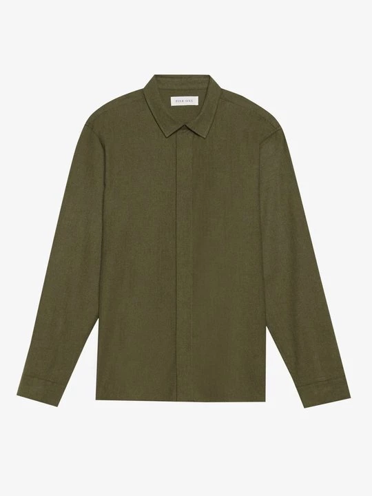 Foto van product Overhemd Pier One By Zalando donkergroen