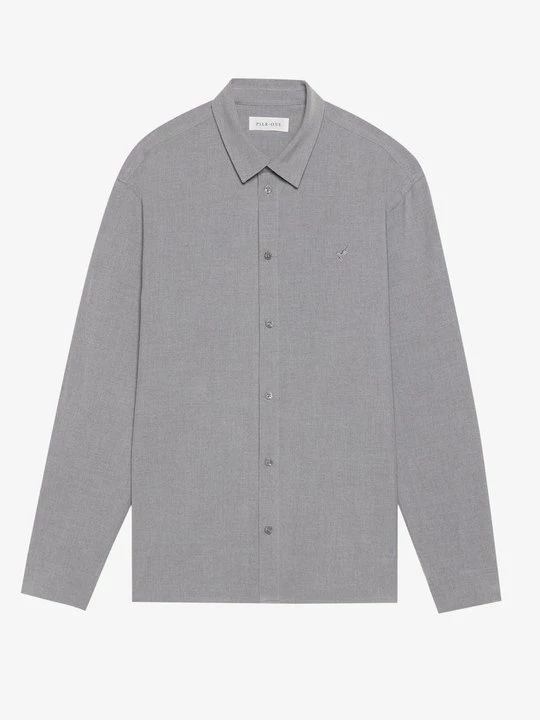 Foto van product Overhemd Pier One By Zalando lichtgrijs gemêleerd