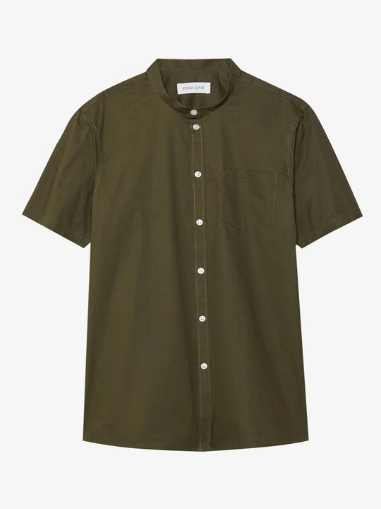 Foto van product Overhemd Pier One By Zalando olijfgroen