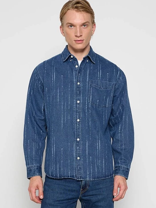 Foto van product Overhemd Redefined Rebel blauw