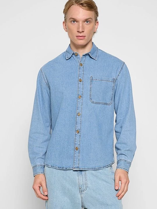 Foto van product Overhemd Redefined Rebel lichtblauw