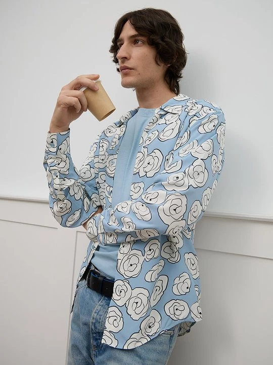 Foto van product Overhemd Sandro blauw