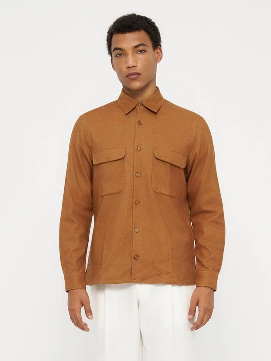 Foto van product Overhemd Sandro cognac