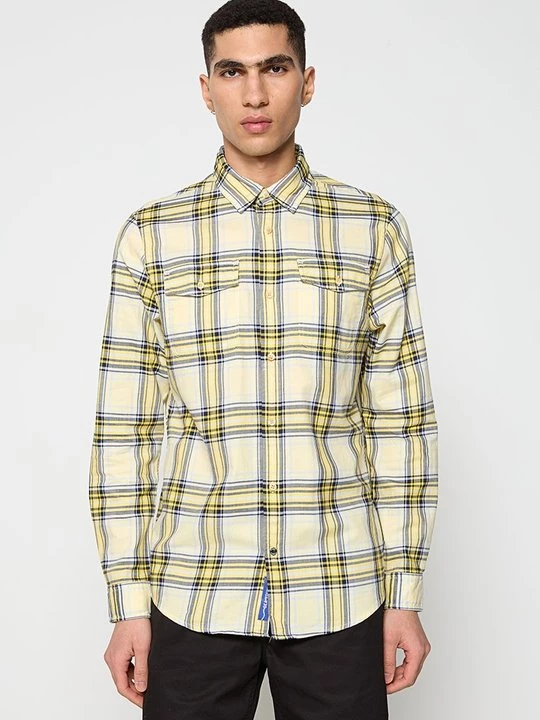Foto van product Overhemd Scotch & Soda lichtgeel