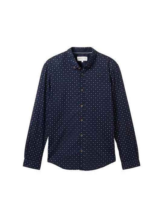 Foto van product Overhemd Tom Tailor blauw gemêleerd