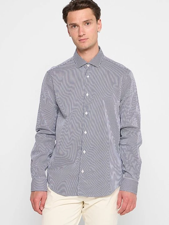 Foto van product Overhemd Tommy Hilfiger donkerblauw