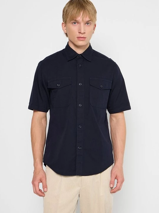 Foto van product Overhemd Tommy Hilfiger donkerblauw
