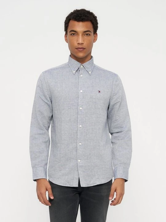 Foto van product Overhemd Tommy Hilfiger donkerblauw