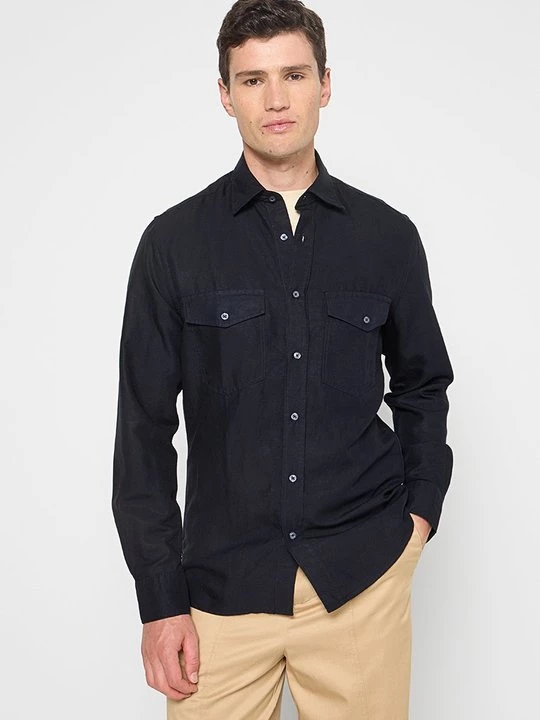 Foto van product Overhemd Tommy Hilfiger koningsblauw