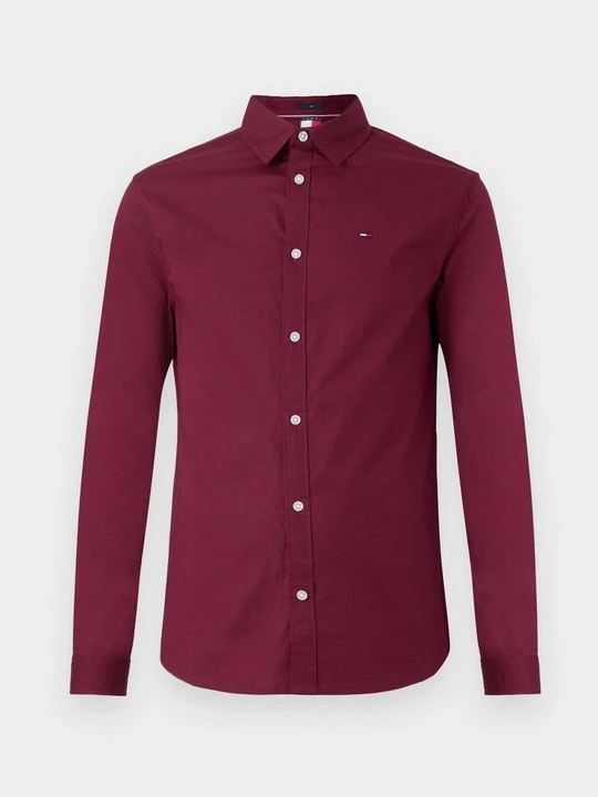 Foto van product Overhemd Tommy Jeans bordeauxrood