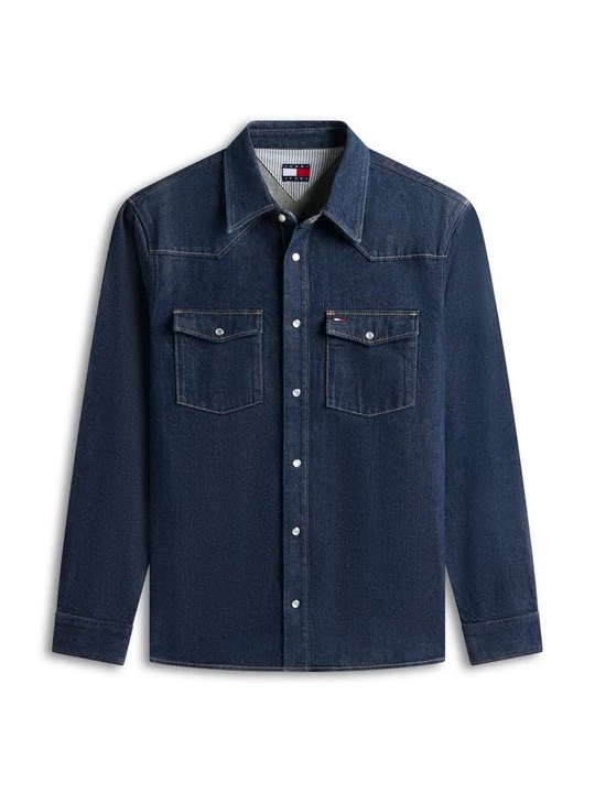 Foto van product Overhemd Tommy Jeans donkerblauw denim