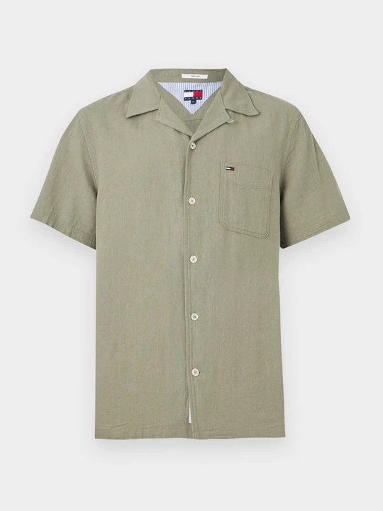 Foto van product Overhemd Tommy Jeans olijfgroen