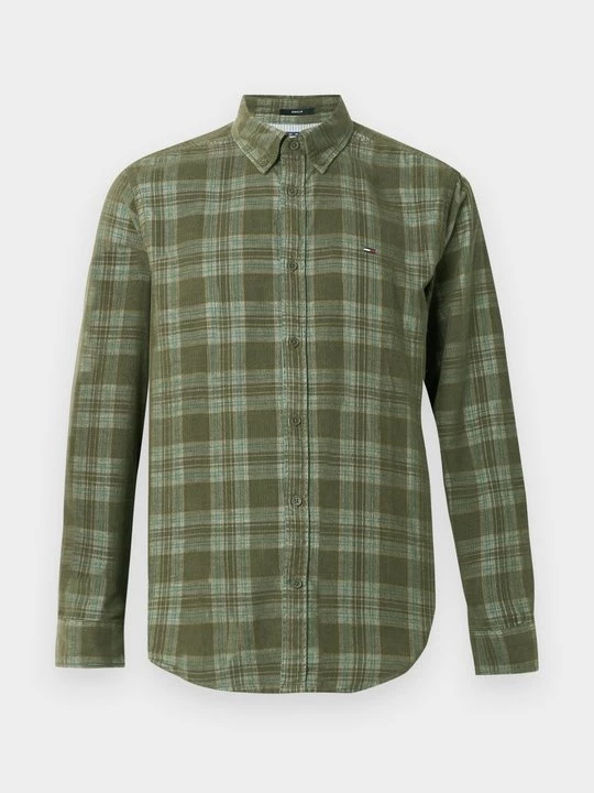 Foto van product Overhemd Tommy Jeans olijfgroen